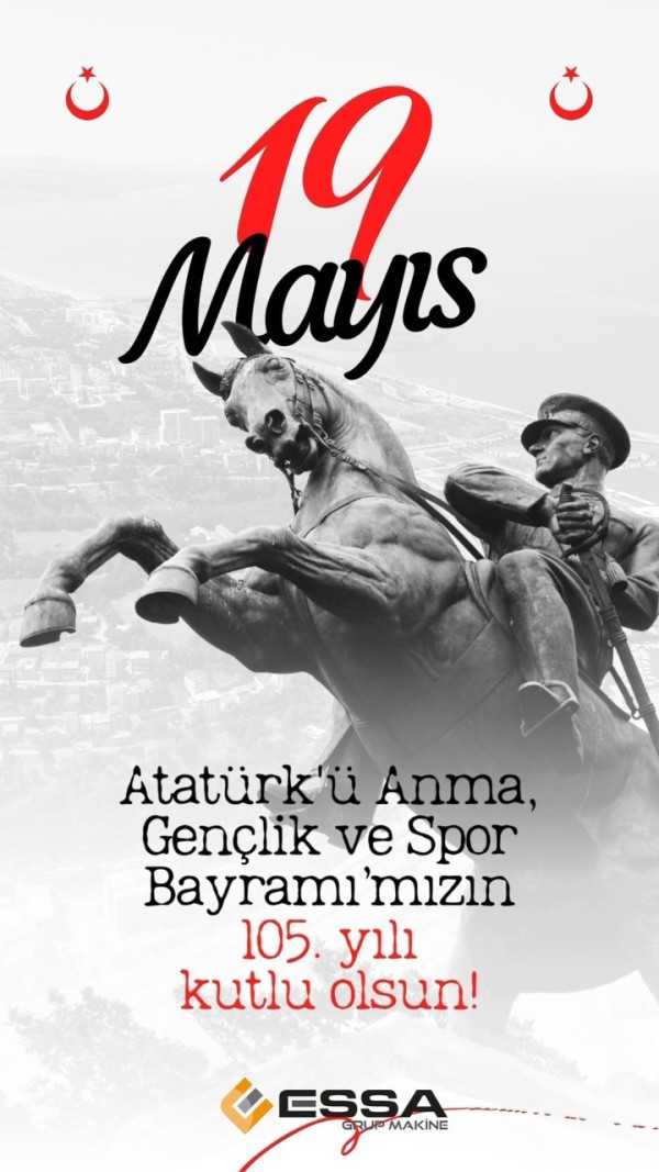 19 Mayıs Atatürk’ü Anma Gençlik ve Spor Bayramımız Kutlu Olsun!19mayis 19mayısatatürküanmagençlikvesporbayramı essagrup